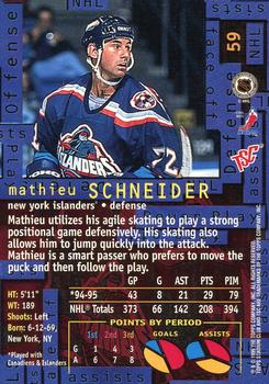 1995-96 Stadium Club #59 Mathieu Schneider Back