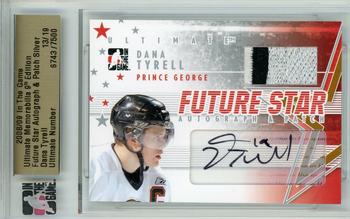 2008-09 In The Game Ultimate Memorabilia - Future Stars Jerseys Autographs #NNO Dana Tyrell  Front