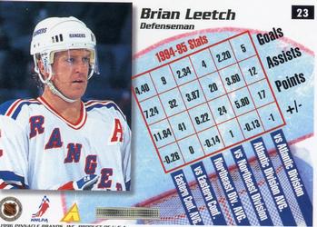 1995-96 Summit #23 Brian Leetch Back
