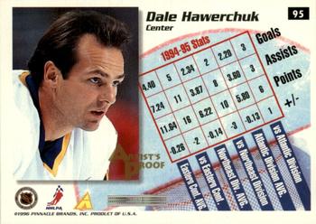 1995-96 Summit - Artist's Proofs #95 Dale Hawerchuk Back