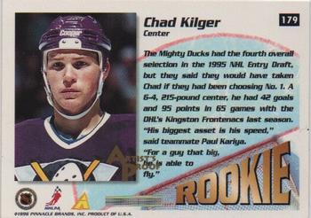 1995-96 Summit - Artist's Proofs #179 Chad Kilger Back