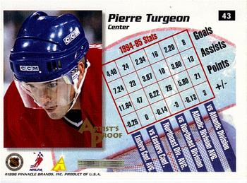 1995-96 Summit - Artist's Proofs #43 Pierre Turgeon Back