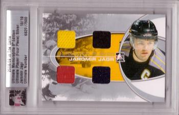 2008-09 In The Game Ultimate Memorabilia - Ultimate Players Quad Swatch #9 Jaromir Jagr  Front