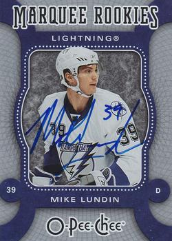 2008-09 O-Pee-Chee - Buyback Autographs #BB-LU Mike Lundin  Front