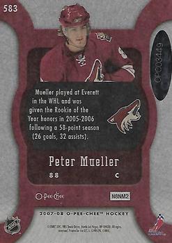 2008-09 O-Pee-Chee - Buyback Autographs #BB-PM Peter Mueller  Back