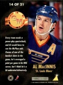 1995-96 Summit - General Manager's Choice #14 Al MacInnis Back