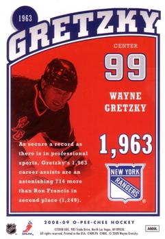 2008-09 O-Pee-Chee - Wayne Gretzky Tribute #1963 Wayne Gretzky Back