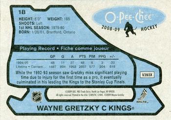 2008-09 O-Pee-Chee - Wayne Gretzky Retro #18 Wayne Gretzky Back