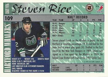 1995-96 Topps #109 Steven Rice Back