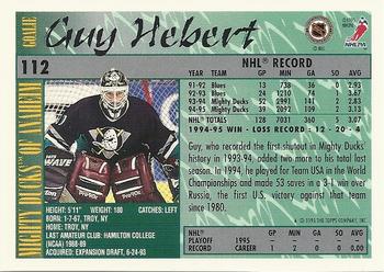 1995-96 Topps #112 Guy Hebert Back