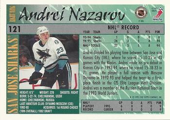 1995-96 Topps #121 Andrei Nazarov Back