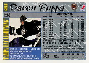 1995-96 Topps #226 Daren Puppa Back