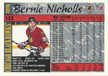 1995-96 Topps #122 Bernie Nicholls Back