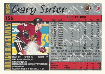 1995-96 Topps #156 Gary Suter Back