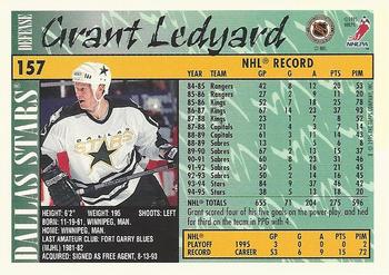 1995-96 Topps #157 Grant Ledyard Back