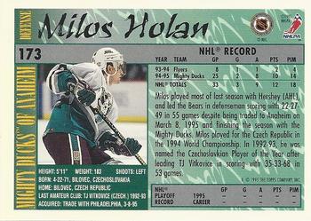 1995-96 Topps #173 Milos Holan Back