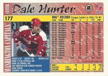 1995-96 Topps #177 Dale Hunter Back