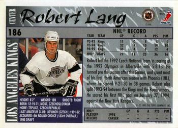 1995-96 Topps #186 Robert Lang Back