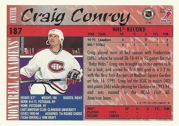 1995-96 Topps #187 Craig Conroy Back