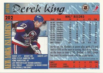 1995-96 Topps #202 Derek King Back