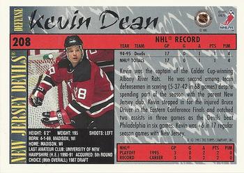 1995-96 Topps #208 Kevin Dean Back