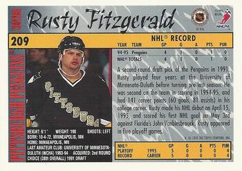 1995-96 Topps #209 Rusty Fitzgerald Back