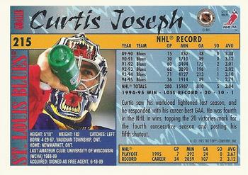 1995-96 Topps #215 Curtis Joseph Back