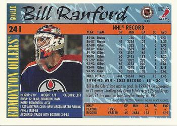 1995-96 Topps #241 Bill Ranford Back