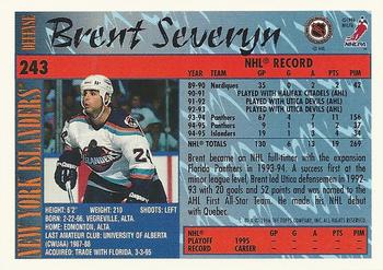 1995-96 Topps #243 Brent Severyn Back