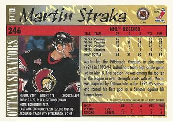 1995-96 Topps #246 Martin Straka Back