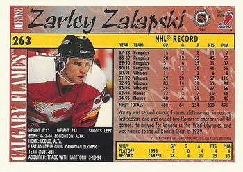 1995-96 Topps #263 Zarley Zalapski Back