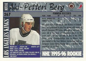1995-96 Topps #267 Aki-Petteri Berg Back