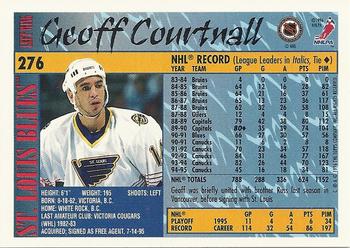 1995-96 Topps #276 Geoff Courtnall Back