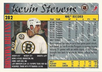 1995-96 Topps #282 Kevin Stevens Back