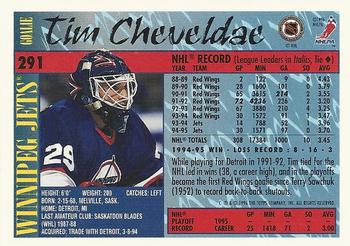 1995-96 Topps #291 Tim Cheveldae Back