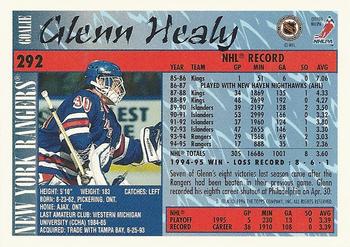 1995-96 Topps #292 Glenn Healy Back