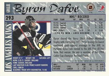 1995-96 Topps #293 Byron Dafoe Back