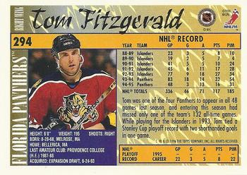 1995-96 Topps #294 Tom Fitzgerald Back