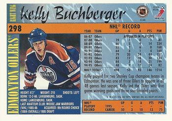 1995-96 Topps #298 Kelly Buchberger Back