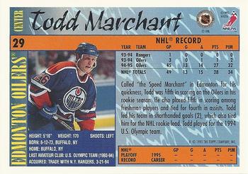 1995-96 Topps #29 Todd Marchant Back