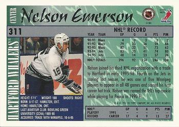 1995-96 Topps #311 Nelson Emerson Back