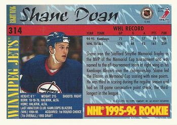 1995-96 Topps #314 Shane Doan Back