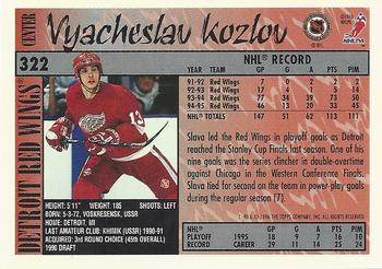 1995-96 Topps #322 Vyacheslav Kozlov Back