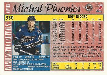 1995-96 Topps #330 Michal Pivonka Back