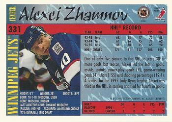1995-96 Topps #331 Alexei Zhamnov Back