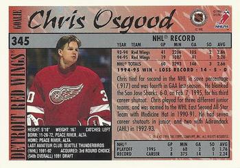 1995-96 Topps #345 Chris Osgood Back