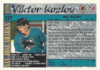 1995-96 Topps #357 Viktor Kozlov Back
