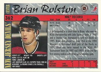 1995-96 Topps #362 Brian Rolston Back