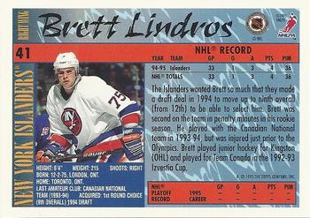 1995-96 Topps #41 Brett Lindros Back