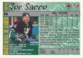 1995-96 Topps #86 Joe Sacco Back